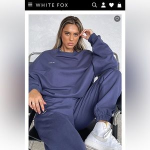 White fox sweatpants